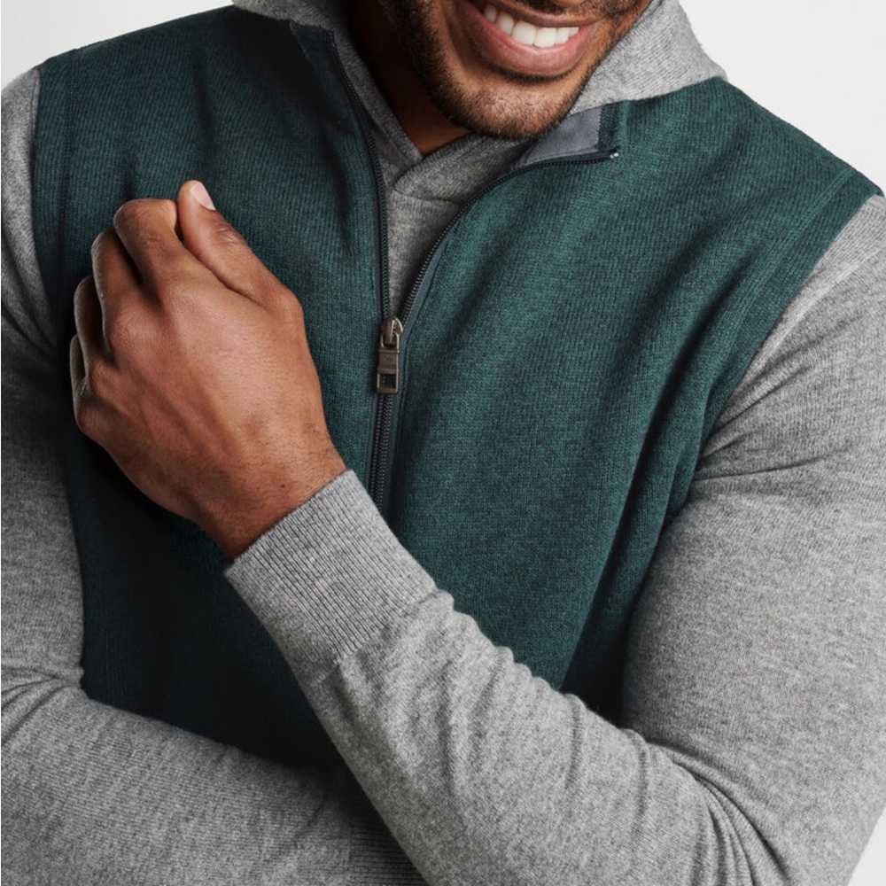 Peter Millar Green Vest for Elegant Layering